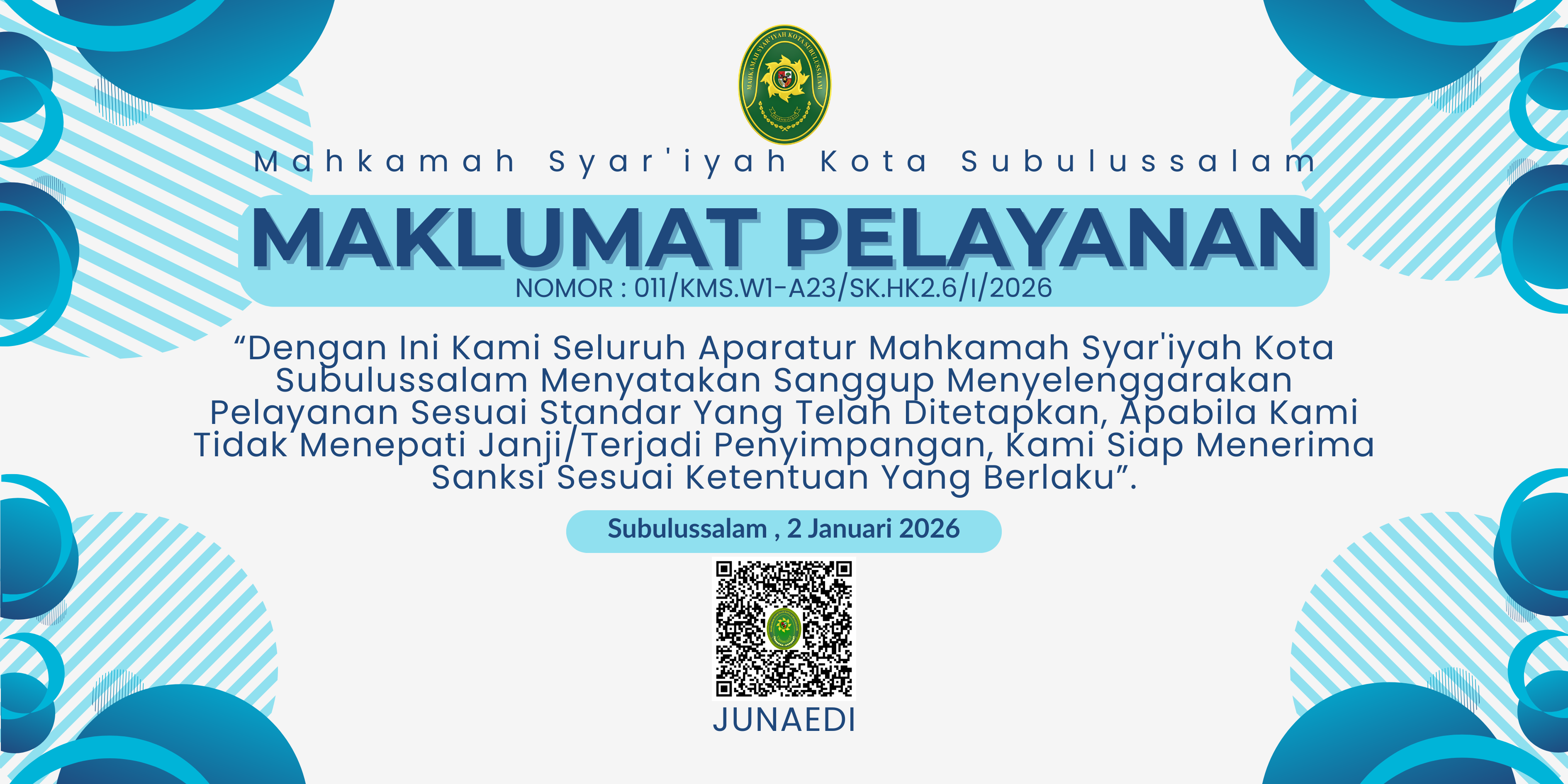 maklumat pelayanan 2026